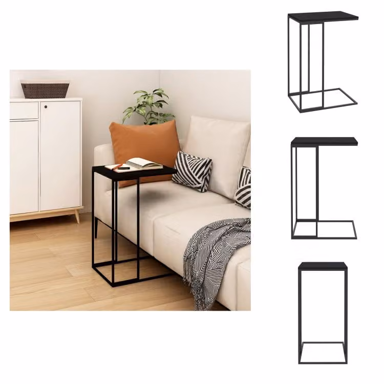 vidaXL Tavolino nero 40x30x59 cm in legno - Tavolini da salotto