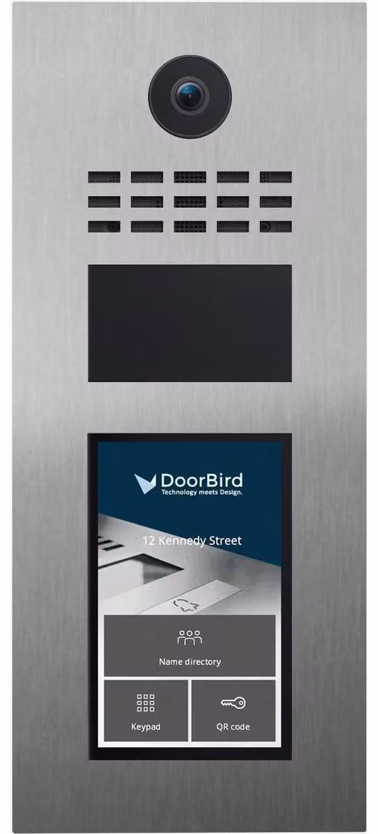 DoorBird D31TDV, 17,8 cm (7"), LCD, 1080p, obiettivo ultra grandangolare, 180°, 82°