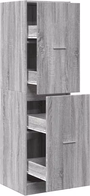 Armadio speziale classico archiviazione ufficio 40 x 41 x 144 cm stile contemporaneo in legno multistrato grigio 02_0055663