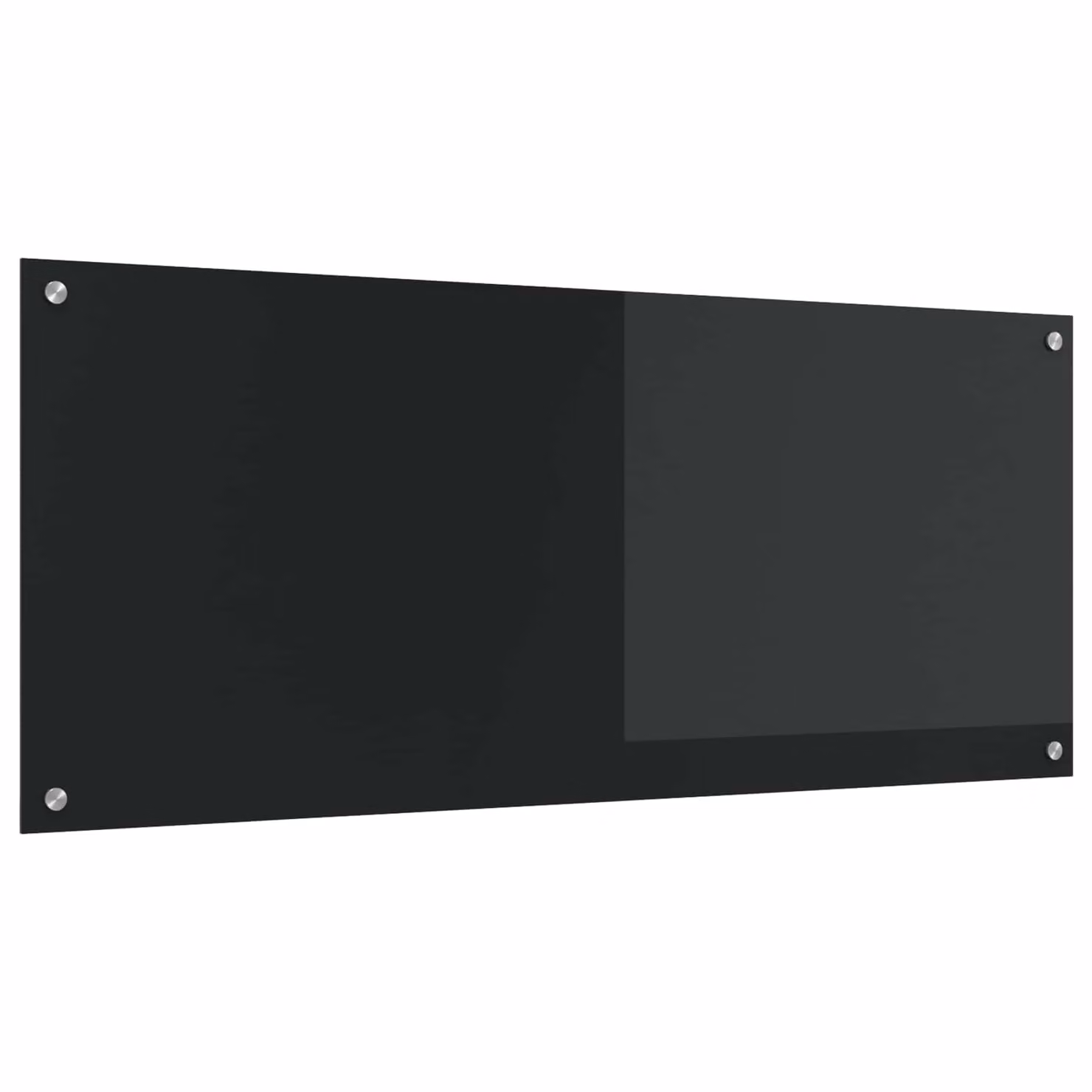 Schienale da cucina vidaXL in vetro temperato nero L: 120 cm, H: 50 cm