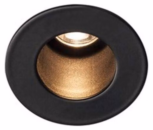 Horn Mini LED plafone da incasso rotondo Ø4,5 cm nero 3000K, 12°