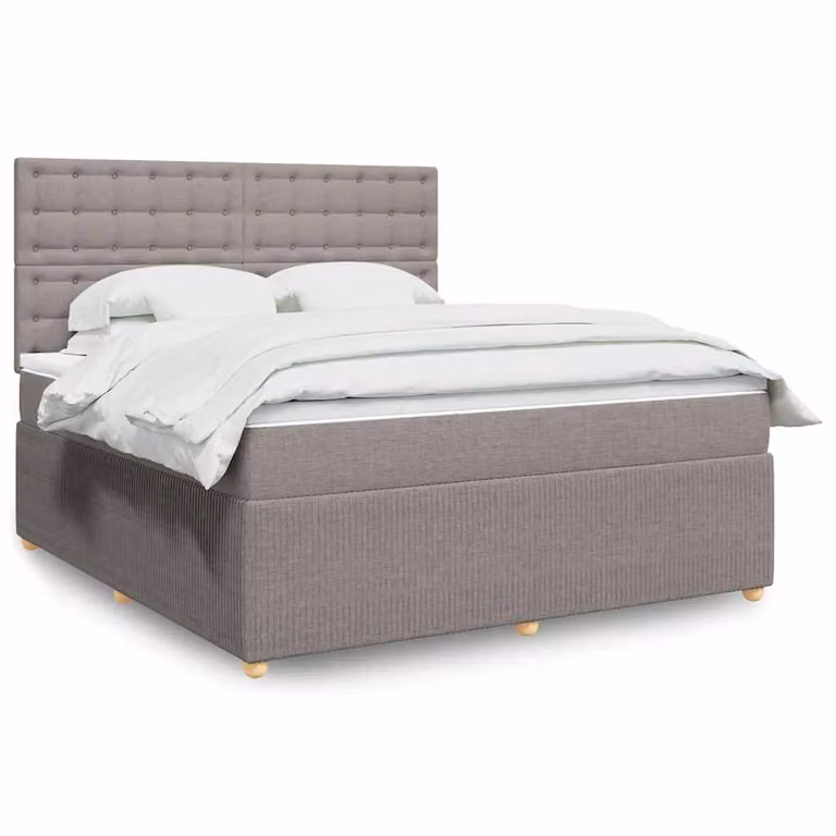 vidaXL Giroletto a Molle con Materasso Ibrido in Tessuto, L/P: 180 x 200 cm