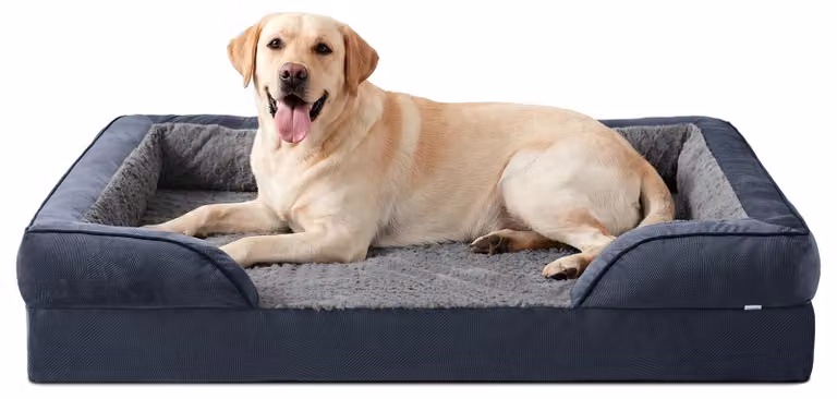 Cuccia ortopedica per cani, realizzata in schiuma viscoelastica, dimensioni 114 x 81 cm, lavabile, adatta a cani di grossa taglia