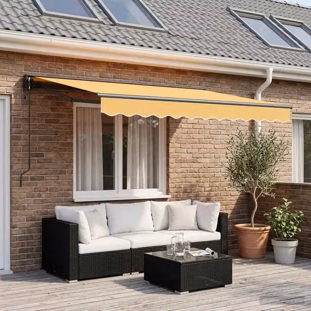 Tenda retrattile Sabbia 3 x 2,5 m Poliestere e Alluminio 3425914