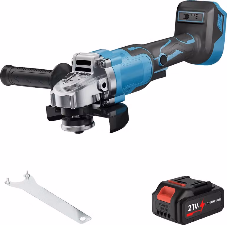 Smerigliatrice angolare, motore brushless, regolazione continua della velocità, 1 batteria, UE