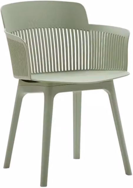 Set di 2 poltrone moderne con braccioli in polipropilene verde Mobili 2G