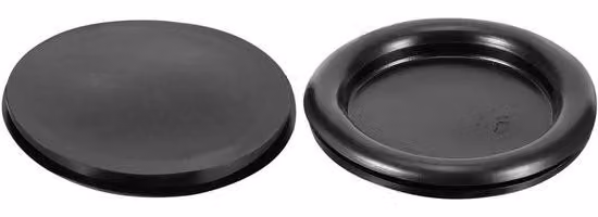 Protezioni elettriche per cavi (20 pezzi) - Resistenti all'olio - Ruote con protuberanze in gomma - Diametro 40 mm - Confezione da 5 pezzi.