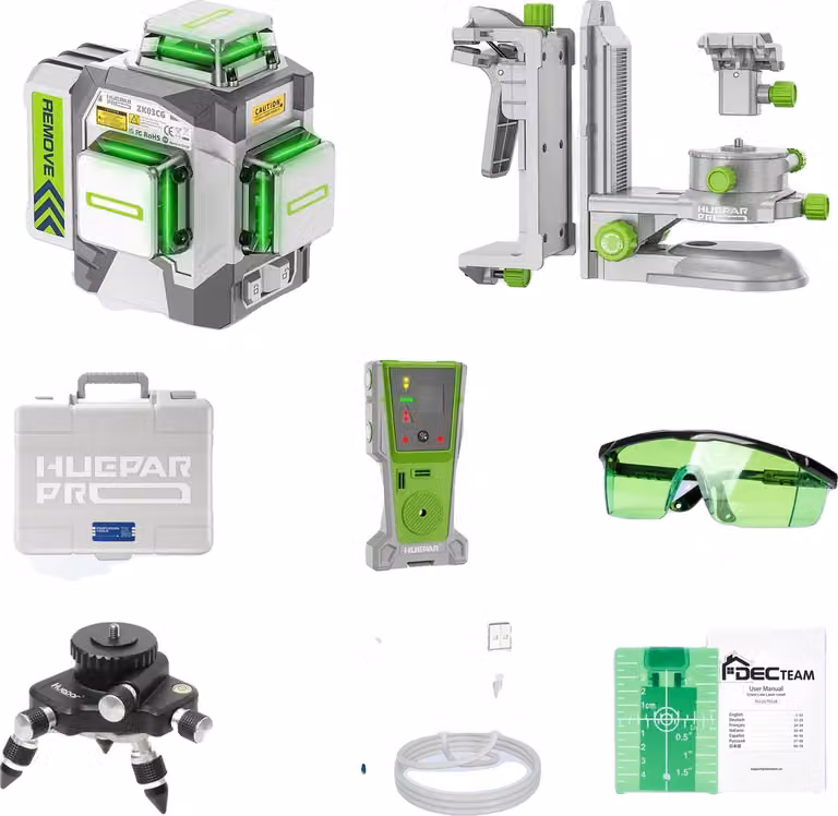 Livella laser Huepar, 12 linee, copertura a 360°, foto principale
