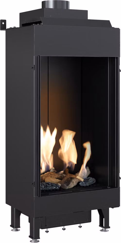 Caminetto a gas LEO 68 frontale a propano ∅ 100/150 3,8 kW