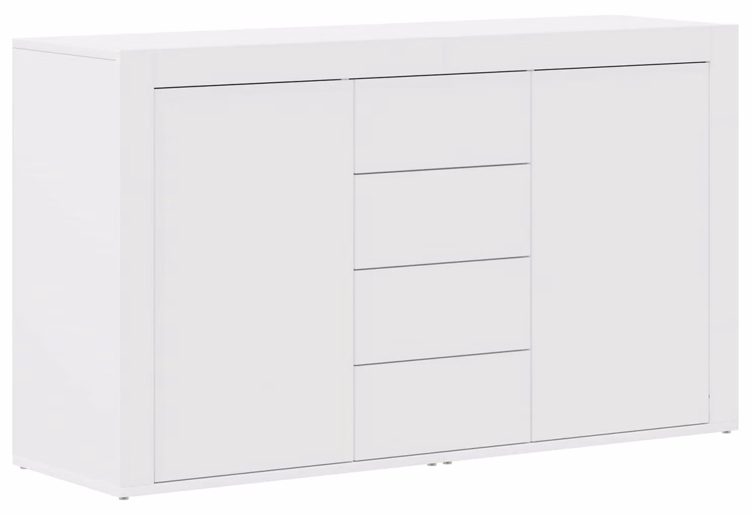 Credenza con cassetto Bianco 120 x 36 x 69 cm Legno multistrato