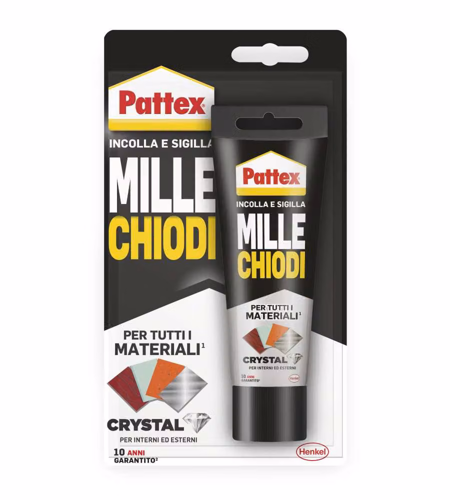 Pattex Adesivo Millechiodi Crystal trasparente 90g impermeabile per montaggio oggetti – 2