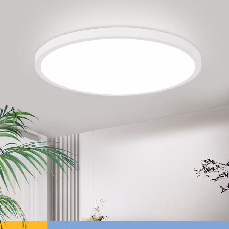 ZMH Lampada da soffitto LED Lampada da soffitto piatta Lampade da soffitto bianco freddo Illuminazione da soffitto rotonda per camera da letto cucina 24W 30cm