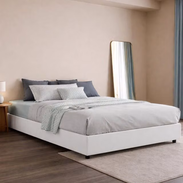 Letto Matrimoniale Alessander Talamo Italia con Materasso Incluso, Bianco, L/P: 160 x 200 cm – 1
