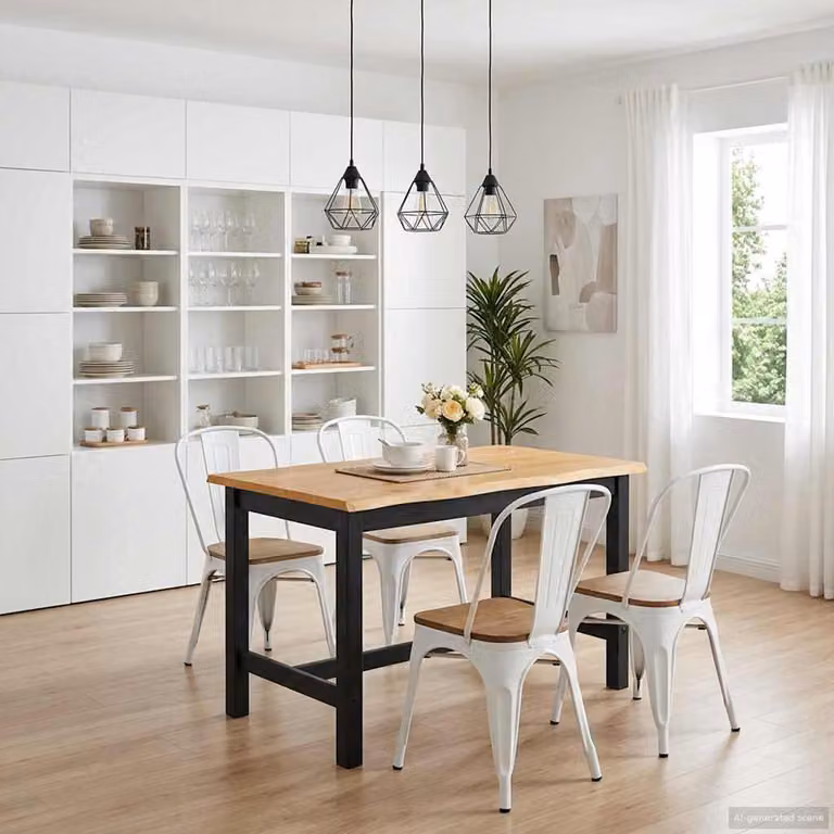 Maison Exclusive - Tavolo bar alto EKAI, nero, 112 x 70 x 91 cm