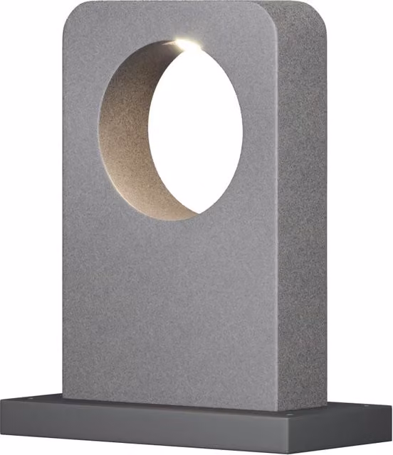 Lampada da giardino BETONE grigia cemento LED IP65