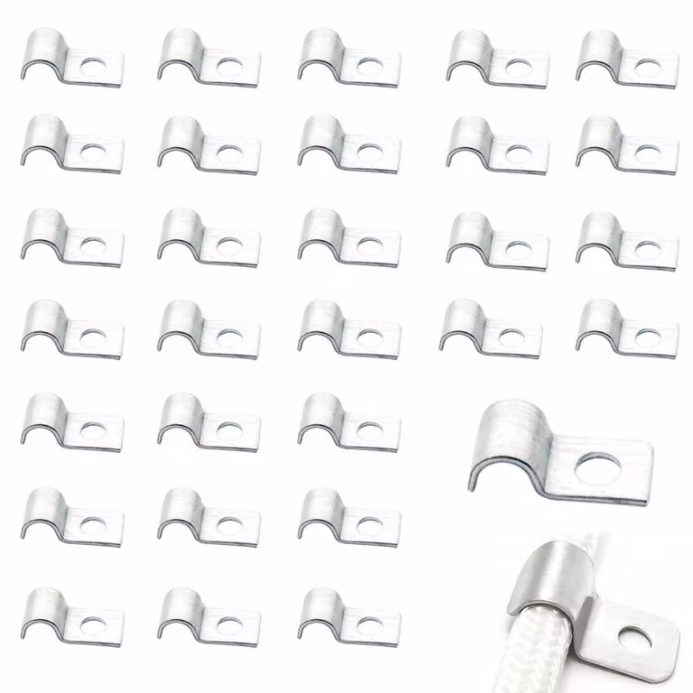 Confezione da 30 supporti per tubi in acciaio inossidabile, da 4 mm, resistenti alla corrosione
