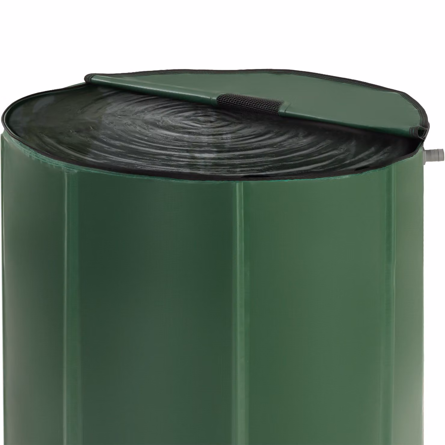Contenitore per acqua piovana tectake verde da 750 l in poliestere e pvc – 1