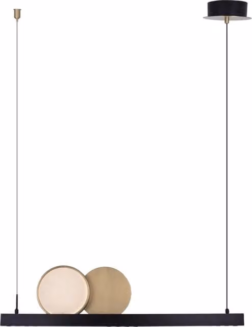 Lampada a sospensione MOMO LED 35W nera oro Maxlight
