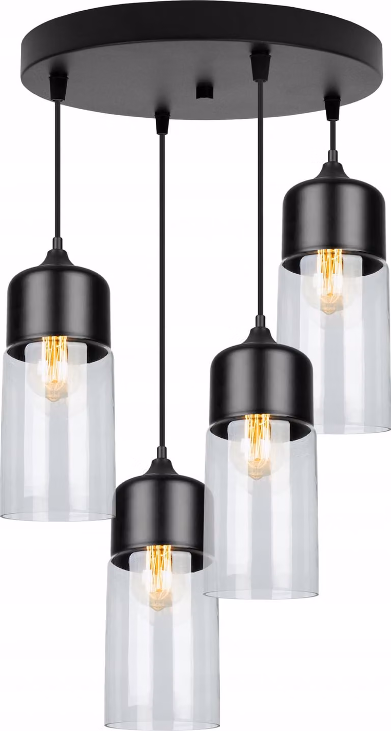Lampadario A Sospensione, Plafonierra In Vetro, Lampada A Led