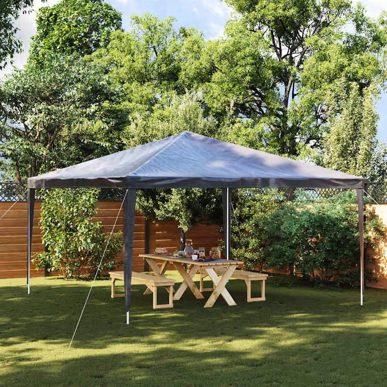 vidaXL Gazebo Professionale Antracite L: 400 cm, P: 400 cm, H: 275 cm