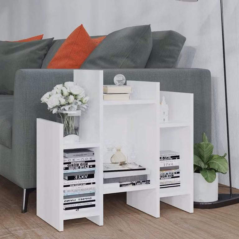 Mobile vidaXL Bianco in Legno Multistrato e MDF per Soggiorno L: 60 cm, P: 26 cm, H: 60 cm