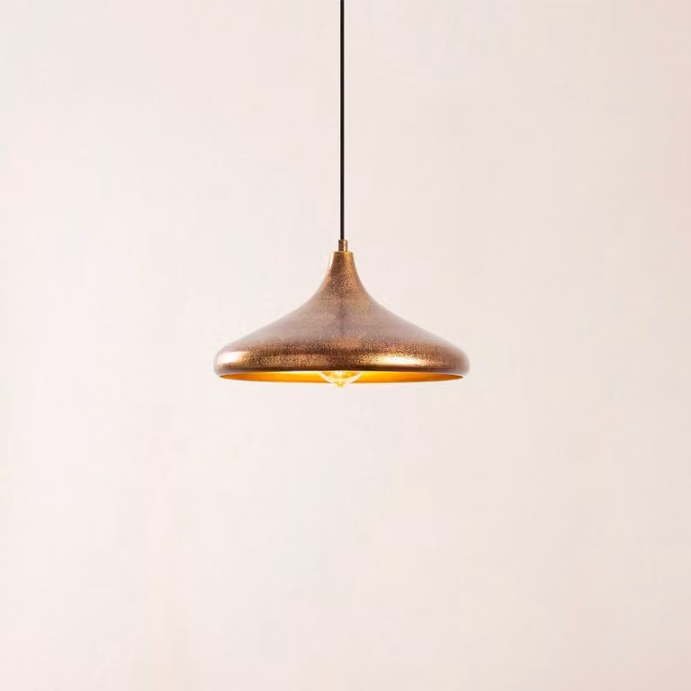Lampada a sospensione Barek 11545 Opviq, dimmerabile, Bronzo / Ottone antico, Soggiorno / Sala da pranzo, Metallo, Lampada a sospensione