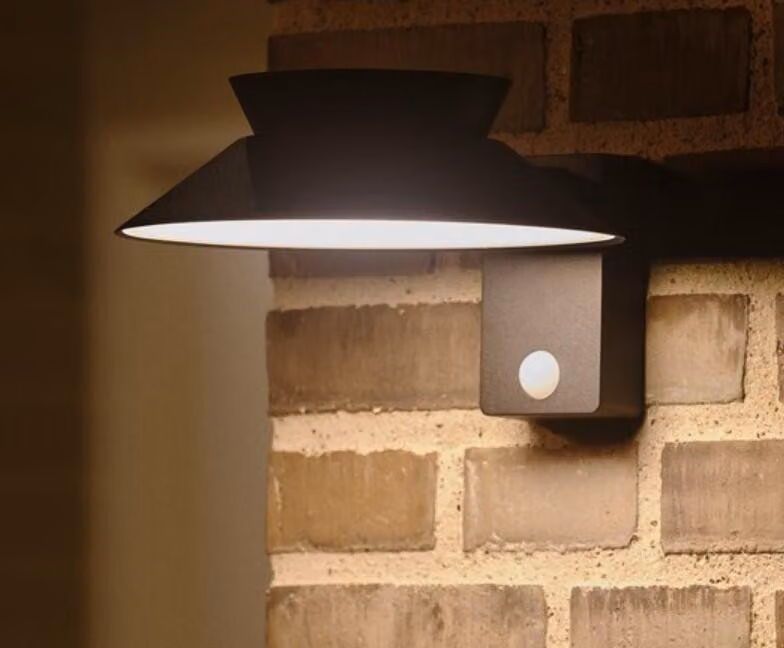 Applique solare NORDLUX Justina IP44, Variante: Ø 290 mm, solare, nero