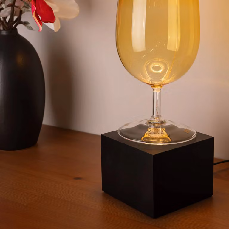 SEGULA Lampada da tavolo Cozy, Nero, Soggiorno / Sala da pranzo, Legno, Lampada da tavolo