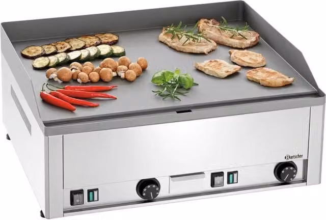 Piastra Bartscher GDP 650E-G in acciaio inox color argento