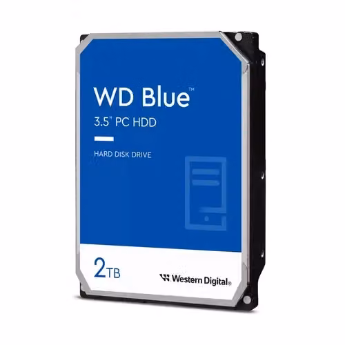 Hard Disk Western Digital Blue da 2 TB, 3.5 pollici, SATA 6Gb/s, 5400 RPM - WD20EARZ – 2
