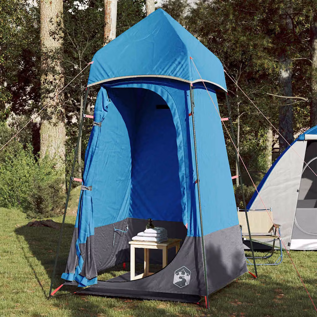 vidaXL Tenda per Toilette Impermeabile in Poliestere, Blu