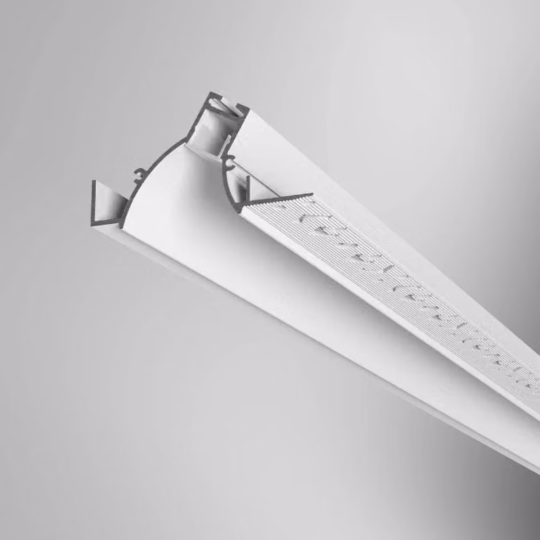 ARELUX PRF172, set di profili MWH da 3 metri per controsoffitti, con diffusore integrato e 2 tappi terminali senza fori