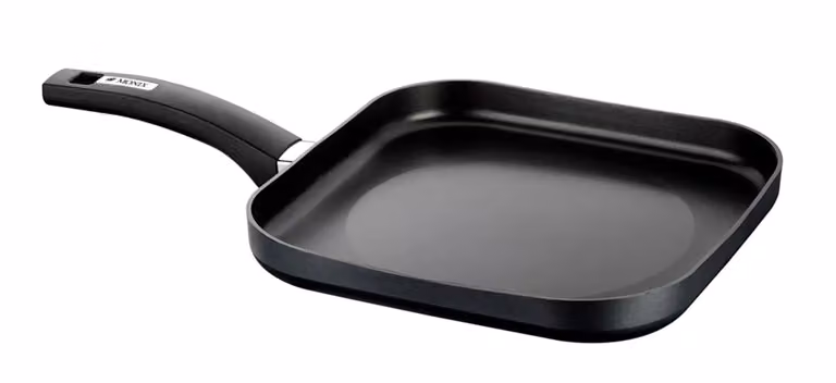 Bistecchiera in alluminio stampato antiaderente per induzione, linea Resistent Plus, diam. 28cm