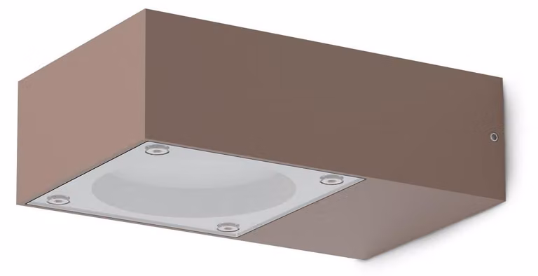 Applique Sirio Coffee IP65 Dimmerabile in Metallo/Vetro Ideal Lux