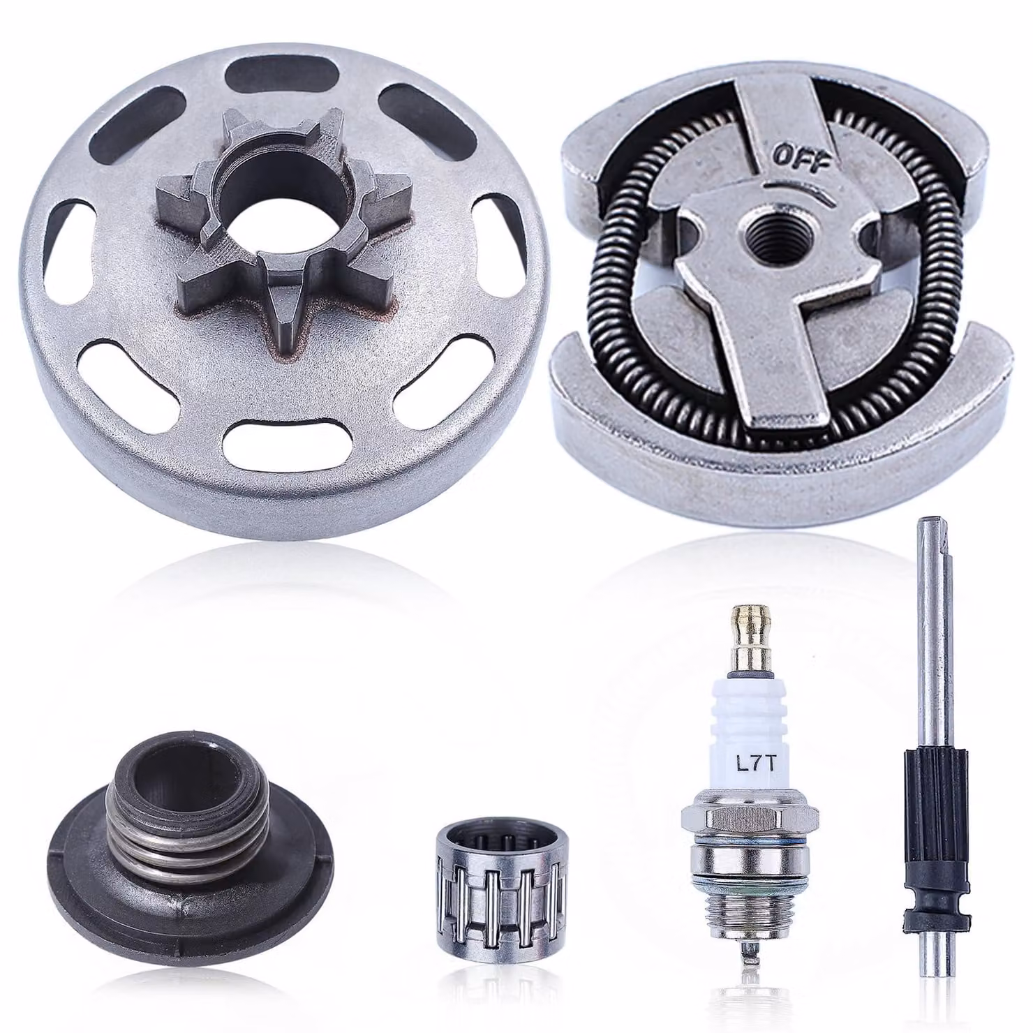 Kit tamburo frizione per Husqvarna 435 440, con 7 denti, comprensivo di candela