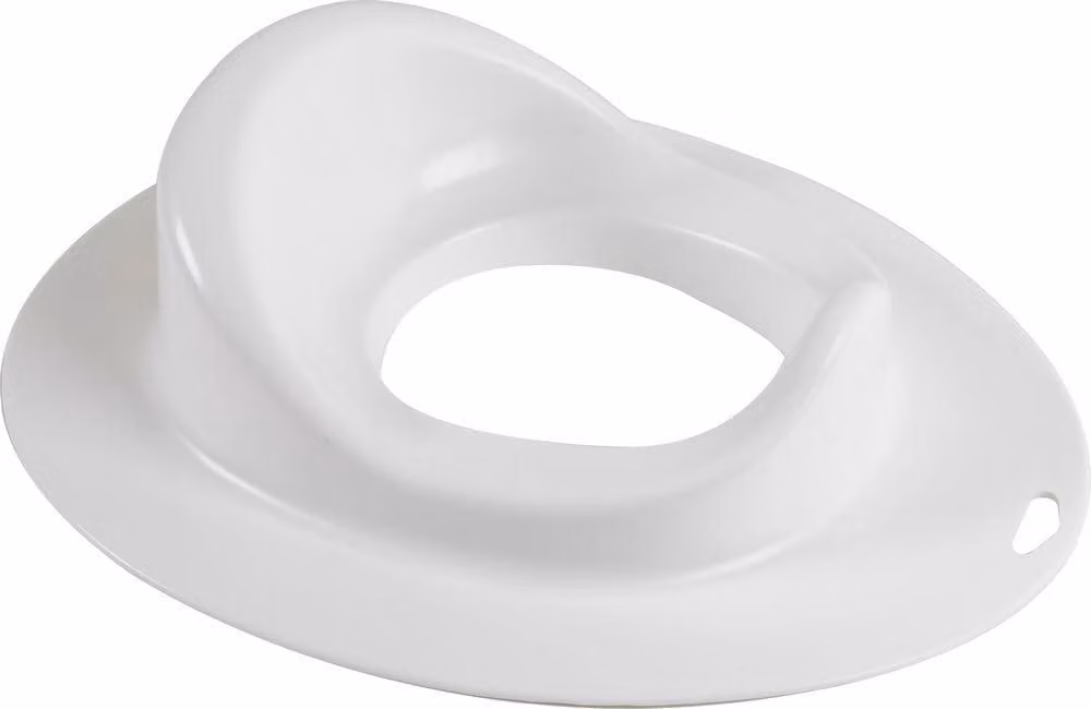 Riduttore per wc per bambini, rivestimento bianco lavabile, ampia seduta, adatto per il water
