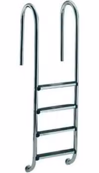 Scala diritta a 4 gradini in acciaio inox antiscivolo - FLEXINOX - 87132049