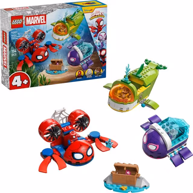 Lego Marvel Spidey e i suoi Amici Veicoli Subacquei Multicolore 154 pz – 2