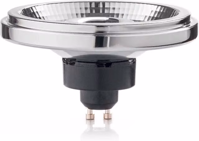 Set di 10 lampadine LED GU10 Ideal Lux da 12 W, 3000 K luce bianca calda, 1050 Lm, finitura cromo