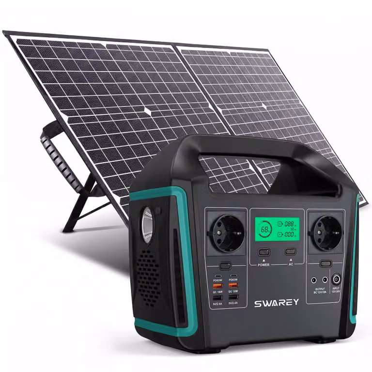 Power Station CENTRALE ELETTRICA 1000W GENERATORE SOLARE+100W SOLARE