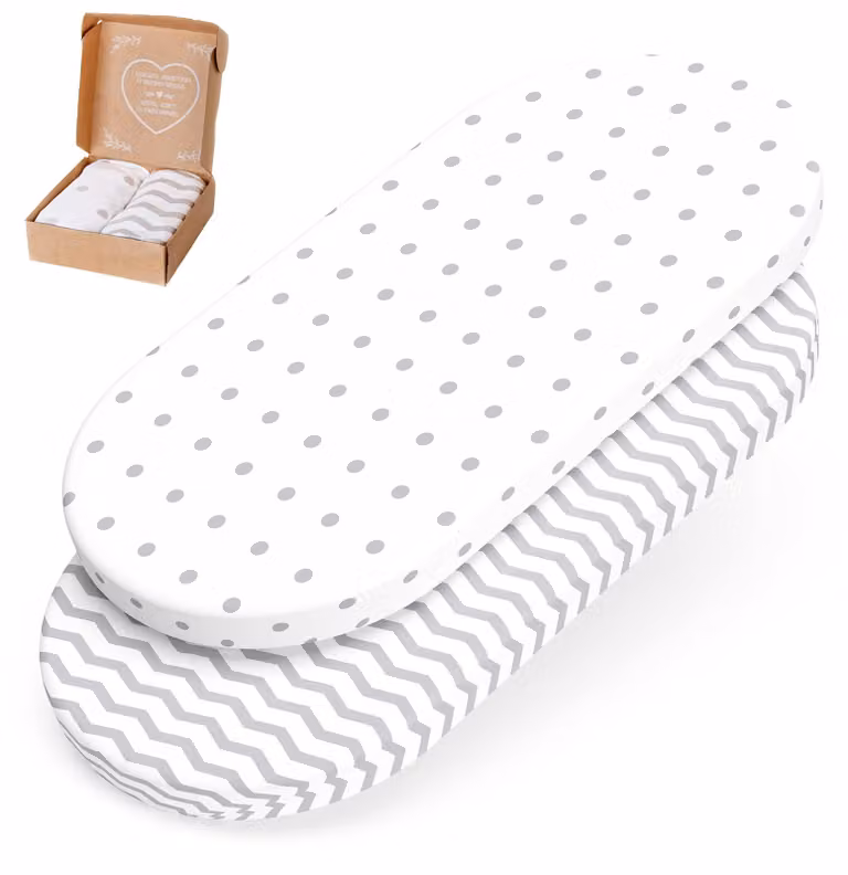 Omgoods - Lenzuolo con angoli per passeggini e culle (set da 2)