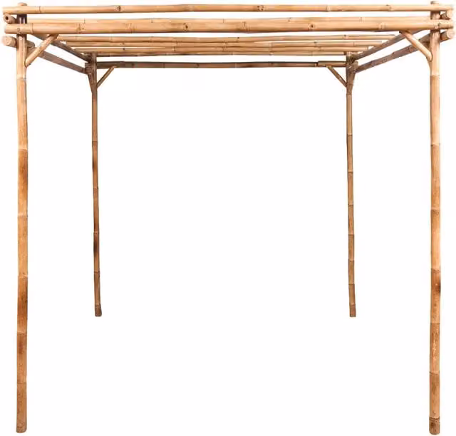 Pergolato in bambù vidaXL marrone per giardino L/P/H: 170 x 170 x 220 cm