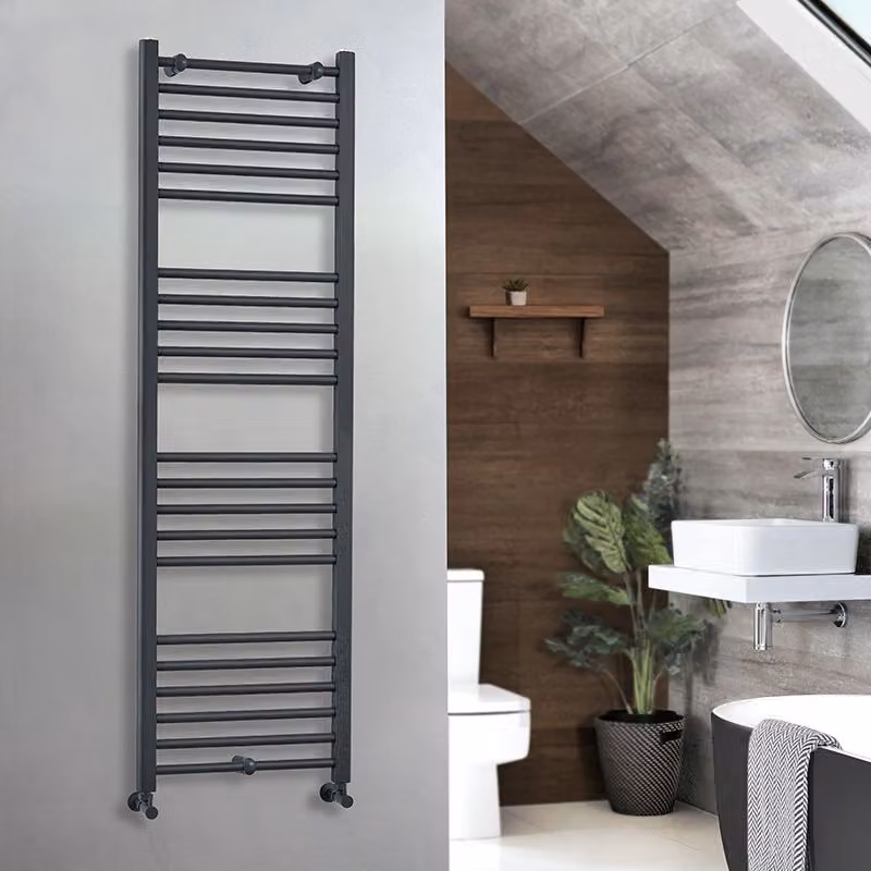 Scaldasalviette di Design Antracite - Termoarredo Bagno Piatto - 1600 x 500mm - 640W - Artle