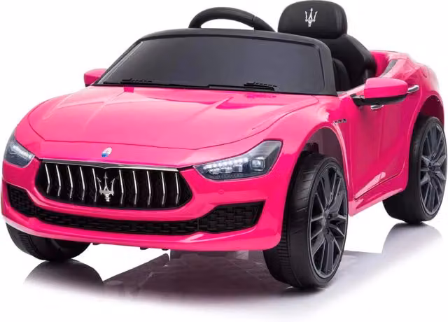 Macchina Elettrica per Bambini Maserati Ghibli 12V Rosa con Telecomando GIORDANOSHOP – 1