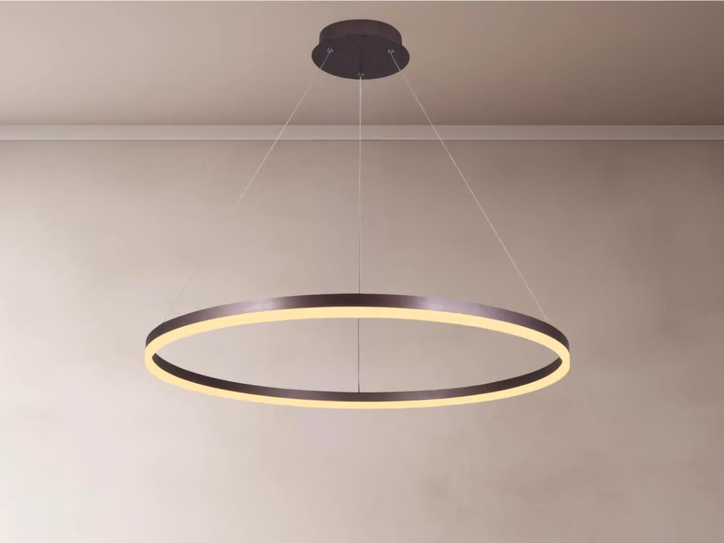 Lampada a sospensione LED con telecomando, 55W - J4309/BR