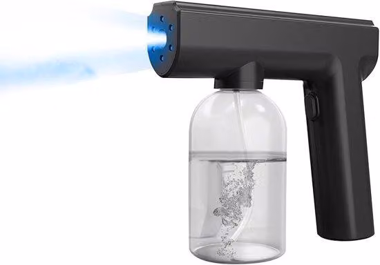 Pistola a spruzzo elettrica con serbatoio da 300 ml - pistola a spruzzo wireless ad alta potenza - tubo di pulizia rapido - batterie agli ioni di litio da 2000 mAh - nebulizzatore per il bagno.