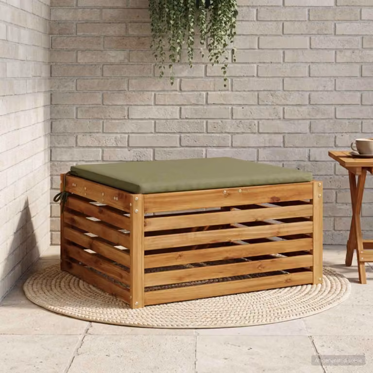 Cuscino per sedia vidaXL SOEST verde in poliestere con rivestimento lavabile e resistente ai raggi UV