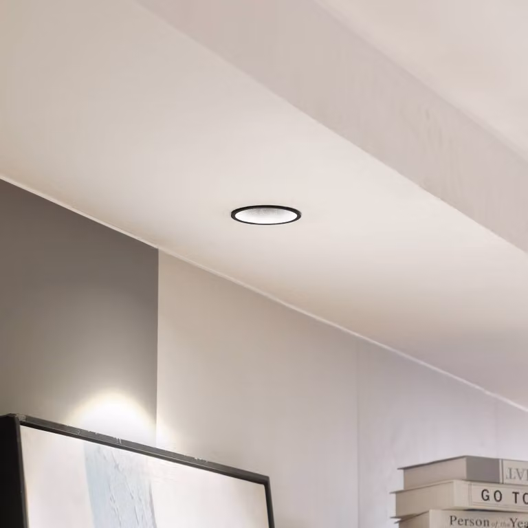 Arcchio LED downlight Niria, nero, 4.000K Niria Arcchio, dimmerabile, Nero, Soggiorno / Sala da pranzo, Alluminio, Moderno
