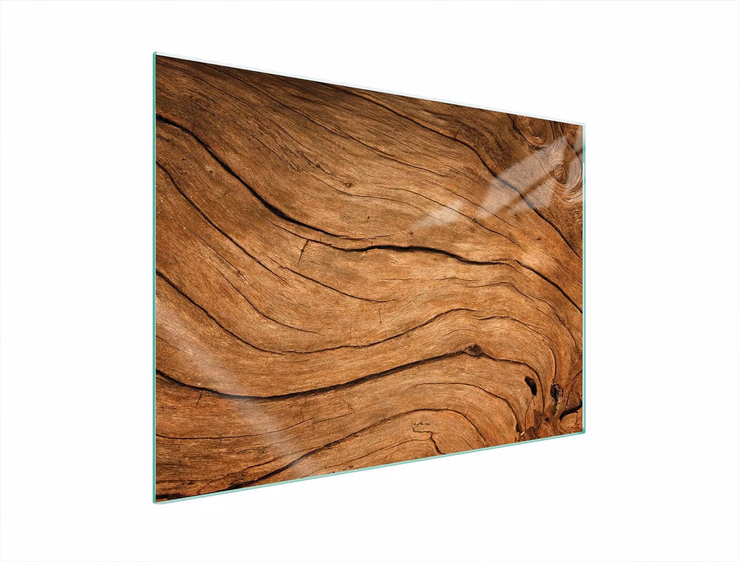 Piastra Di Protezione In Vetro Per Forno 70X52 Legno
