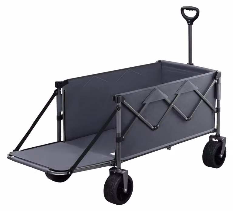Carrello da trasporto - Carrello manuale - Carrello pieghevole - Carrello con portellone posteriore e ruote
